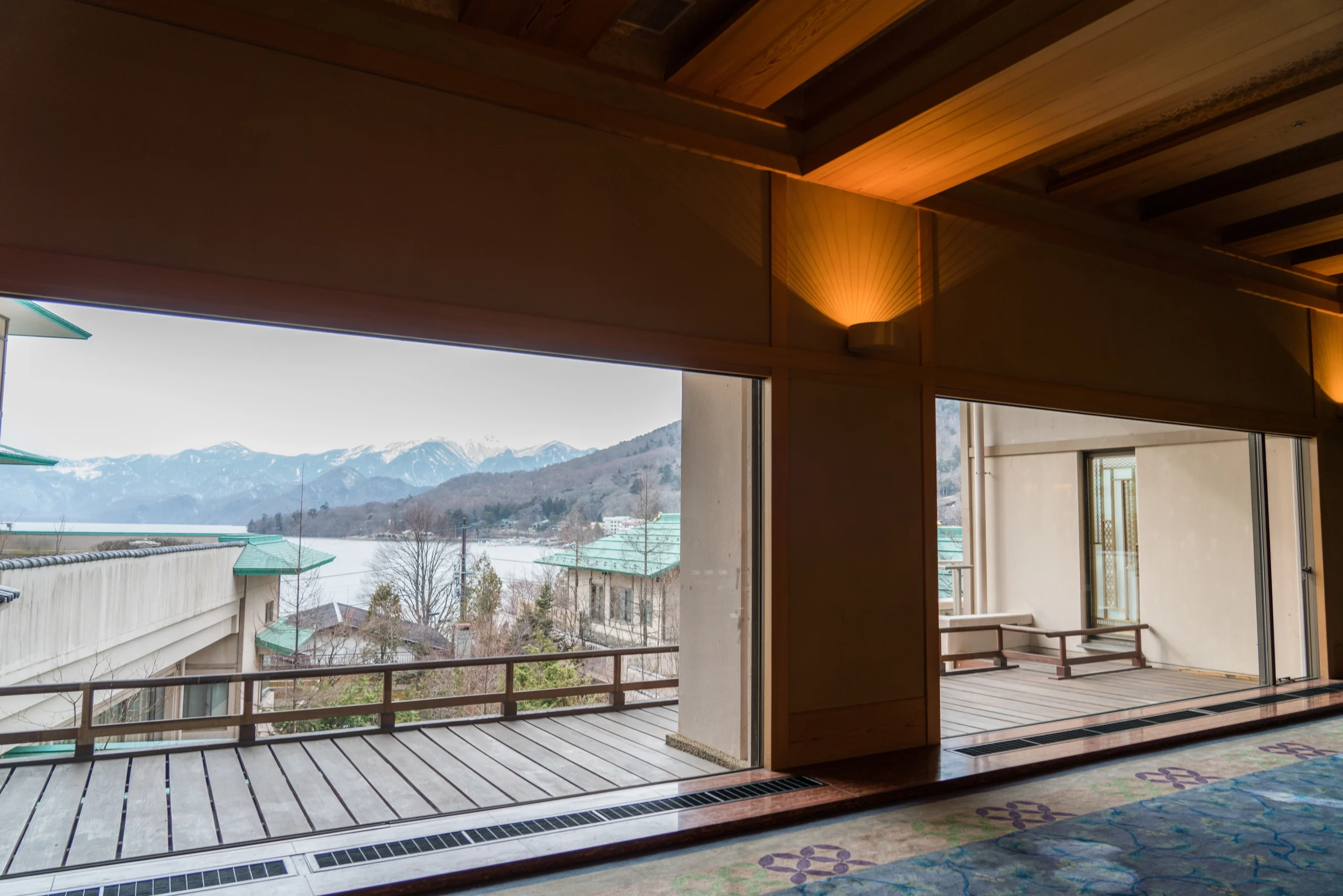 星野リゾートの宿の風景